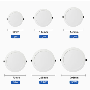 Plafoniera LED a Montaggio Superficiale, Pannello Luminoso Rotondo o Quadrato da 12w, 18w, 24w, 36w - Product Image 2