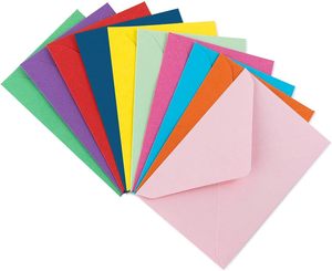 Enveloppes en papier kraft blanc et noir classiques personnalisées, enveloppes miniatures avec fenêtre, enveloppes pour invitations de mariage, enveloppes cadeaux - Product Image 3