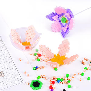 Hot Selling Plastic 5mm <b>Fuse</b> <b>Beads</b> Square Pegboard Ironing <b>Beads</b> Kids Educational Toys Educational Ironing <b>Beads</b> Set - Product Image 3