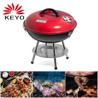 Barbecue au charbon de bois portable de 14 pouces pour le camping en plein air, barbecue de table