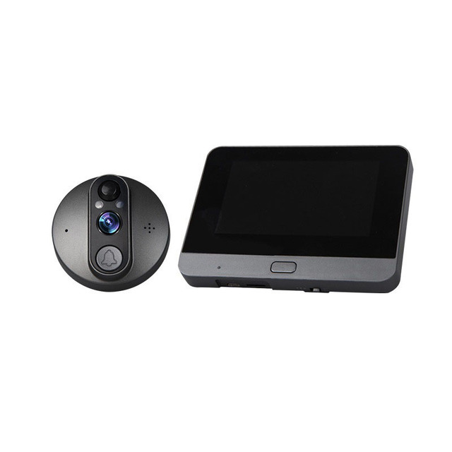 4.3 Inch Screen Tuya Video Door Bell Peephole Camera Wifi Door Viewer Work with Google Home Alexa
