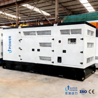 Générateur diesel silencieux 1000 kVA, refroidi par eau, trois moteurs 1500 tr/min 50 Hz, durable, démarrage automatique ATS, sur remorque, pour chantier de construction