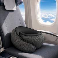 Oreiller de voyage en mousse à mémoire de forme, soutien ergonomique et portable pour le cou, idéal pour dormir au bureau et en voiture