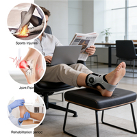 Orthèse AFO réglable pour pied tombant avec support gonflable, pompe de rééducation et fixation protectrice pour corriger la fonction