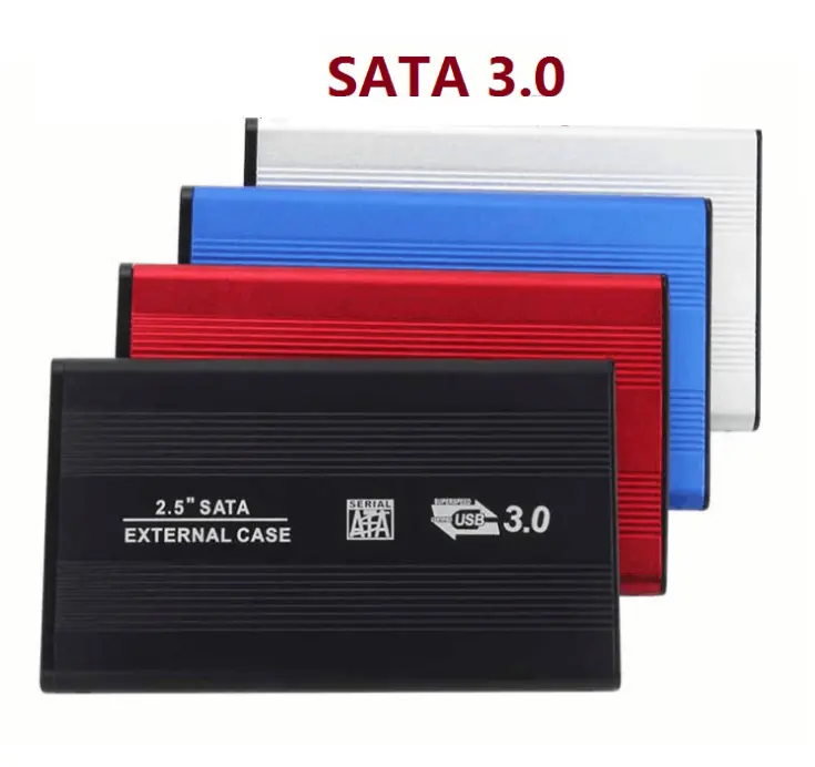 USB 2.0 SATA HD HDD דיסק קשיח מארז כונן חיצוני מקרה תיבת 2.5 אינץ אלומיניום כונן קשיח מקרה עבור מחשב מחשב נייד שולחן עבודה