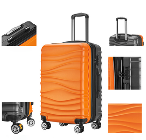 Valigia Piccola Colorblock, Regalo per Donne, Trolley con Password, Ruote Girevoli, Borsa da Viaggio, Valigia da 20 Pollici per Bambini - Product Image 2