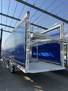 High Quality Car Hauler Trailer 2 Or 3 Axles Hydraulic Car Hauler Carrier Transport Semi Truck Trailer For Sale