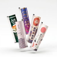 Emballage en tube de papier écologique personnalisé pour sushis, boîte à emporter en forme de cylindre