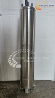 Pompe submersible triphasée solaire DC 7,5 CV en acier inoxydable SUNLIGHT INFRA ENERGY pour l'irrigation agricole haute performance