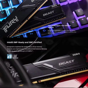 Module de mémoire de bureau HyperX <span class=keywords><strong>Fury</strong></span> <span class=keywords><strong>Beast</strong></span> 8 Go 16 Go 32 Go 2400 2666 <span class=keywords><strong>3200</strong></span> MHz DIMM PC4-23400 25600 28800 DDR4 - Product Image 4