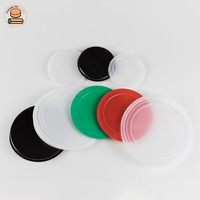 Couvercles en plastique pour gobelets, accessoire pour couvrir les bouteilles, 5 pièces, multi couleurs