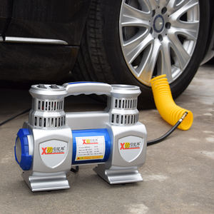 צילינדר כפול כבד החובה DC12V רכב אוויר משאבת סוג מדחס אוטומטי מתכת צמיג Inflator - Product Image 5