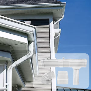 <span class=keywords><strong>Gouttière</strong></span> d'eau de pluie en <span class=keywords><strong>PVC</strong></span> <span class=keywords><strong>Gouttière</strong></span> de toiture <span class=keywords><strong>Gouttière</strong></span> en <span class=keywords><strong>PVC</strong></span> Tuyau de descente et raccords de tuyauterie Matériaux de construction - Product Image 6