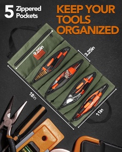 Nhiệm Vụ Nặng Nề 16Oz Vải Đa-Mục Đích Công Cụ Cờ Lê Cuộn Lên Túi Thợ Điện Công Cụ Túi - Product Image 2