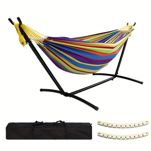 <span class=keywords><strong>Hamac</strong></span> en toile anti-retournement, <span class=keywords><strong>hamac</strong></span> d'extérieur pour pique-nique, accessoires de camping individuels - Product Image 4