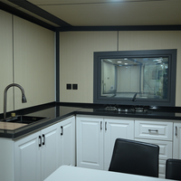 Maison conteneur modulaire extensible 20 pieds 40 pieds, économique et performante, en acier léger, panneaux sandwich, étanche/anti-incendie, garantie 5 ans