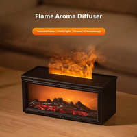 Nouveautés 2025 : Humidificateurs d'aromathérapie à effet flamme pour la maison, diffuseur d'arômes ultrasonique 300 ml avec télécommande