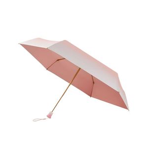 Parapluie pliant télescopique 5 plis dégradé de couleurs, léger, compact, portable, capsule, commande manuelle, protection solaire et UV pour filles - Product Image 6