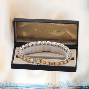 J&C Luxury 3mm 4mm Moissanite Tennis Bracelets for <b>Men</b> Women VVS Lab Diamond 925 Sterling Silver Best Gifts - Product Image 3