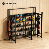 Support de rangement robuste pour équipement de gym Hrx Sled et Hrx Turf, organisateur de plaques de poids et de kettlebells pour équipements de gym
