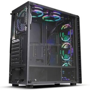 Panel lateral de vidrio templado ATX PC case <span class=keywords><strong>Gaming</strong></span> Liquid <span class=keywords><strong>CPU</strong></span> cooler kit ordenador disipador de calor 4 CASE para PC <span class=keywords><strong>Gaming</strong></span> - Product Image 5