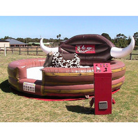 Jeux pour adultes commerciaux rodéo mécanique Bull Riding Machine Controls Gonflable mécanique Bull Ride à vendre