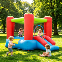 Mini château gonflable résidentiel, château gonflable commercial pour enfants avec souffleur