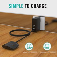 Chargeur USB pour montre intelligente, Station d'accueil, socle de chargement, pour Samsung Galaxy Gear S SM R750, avec câble USB