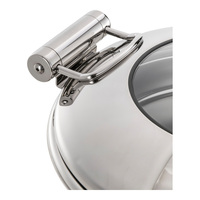 Plat de service de luxe en acier inoxydable effet miroir pour buffet de mariage, chauffe-plats pour traiteur