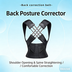 Soutien lombaire professionnel invisible avancé et souple, aide à la posture, correction <span class=keywords><strong>de</strong></span> la cyphose, attelle discrète en matériau composite - Product Image 1