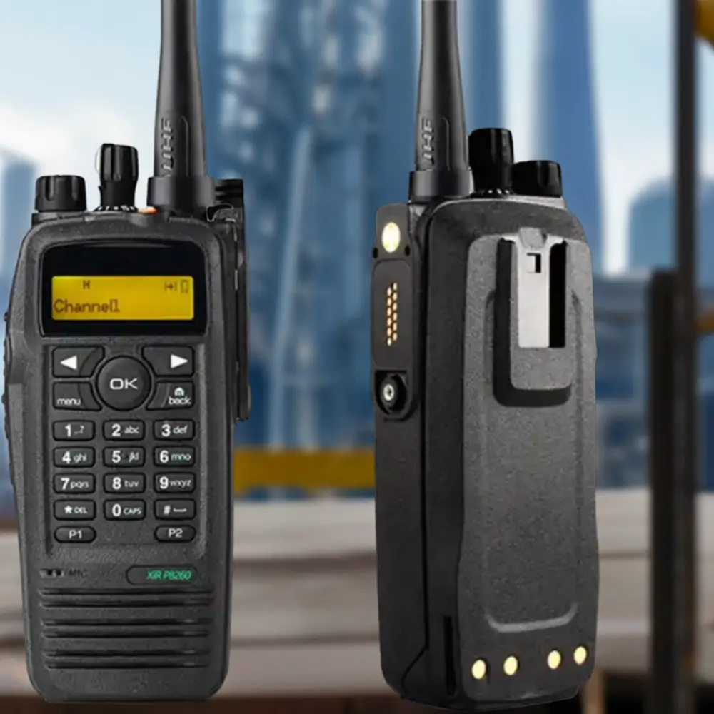 XIR P8260 Walkie-Talkie pelindung api Digital, Radio ponsel tahan ledakan 5km Talk Ran bahan ABS aplikasi profesional