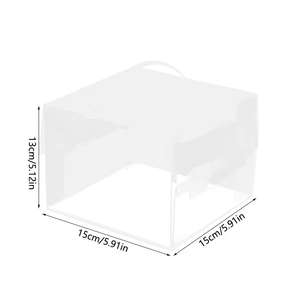 Boîte transparente en PET légère à assembler rapidement, gain de place pour la présentation de paniers-cadeaux de vacances, approvisionnement en vente au détail - Product Image 4