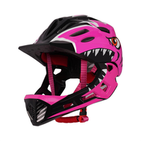 Casque de vélo intégral pour enfants avec protège-menton, sangle réglable et détachable, matériau EPS/PC pour le cyclisme, le skateboard et le trottinette