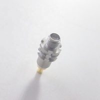 Connecteur coaxial RF SMA femelle, impédance 50 ohms, DC-12,4 GHz, montage par pression, corps plat 3 mm OD, sortie d'usine