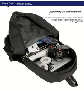 Wholesale Custom Business Large Capacity Men's <b>Backpacks</b> Casual Waterproof Travel Bag <b>Laptop</b> Back Pack Student <b>Backpack</b> - Product Image 6