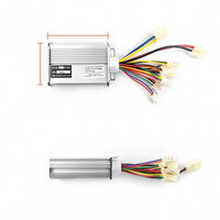 Contrôleur de moteur à balais 36V 1000W, unité de contrôle de vitesse double tension compatible 48V pour kit de conversion de vélo électrique à transmission par chaîne