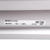 Cylindre guidé Plc Mgpm25tn-50z, alésage 25 mm, course 50 mm, 1/8 po NPT, 1.0 pour produit sous garantie