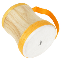 Vente en gros IRIN Orff enfants percussions tambourin indien Ghana Bongo tambours de couleur en peau de mouton tambour à main en bois