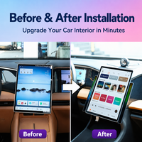Lumière d'ambiance de voiture avec détection vocale et synchronisation rythmique, alimentation USB Type-C, dégradé dynamique multi-mode, décoration pour toutes les voitures, vente en gros