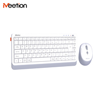 Meetion Mini5000 Büro Kabellose 2,4G & Bluetooth Tastaturen Mini 87 Tasten Notebook PC Dual-Modus Tastatur für Computer