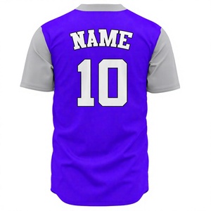Fabricante de Camisetas de Béisbol Sublimadas, Uniforme de Equipo Personalizado, Marca Privada de Fábrica, 100% Poliéster, Manga Corta - Product Image 2