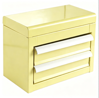 Coffre à outils portable en acier robuste à 3 tiroirs avec glissières à roulements à billes, armoire de rangement thermolaquée avec poignée, OEM/ODM, charge de 150 kg