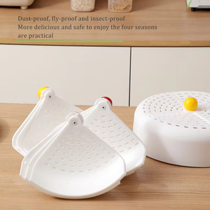 Cubierta de plástico plegable antimosquitos para alimentos, accesorios de cocina transpirables para contenedor de almacenamiento de verduras - Product Image 3