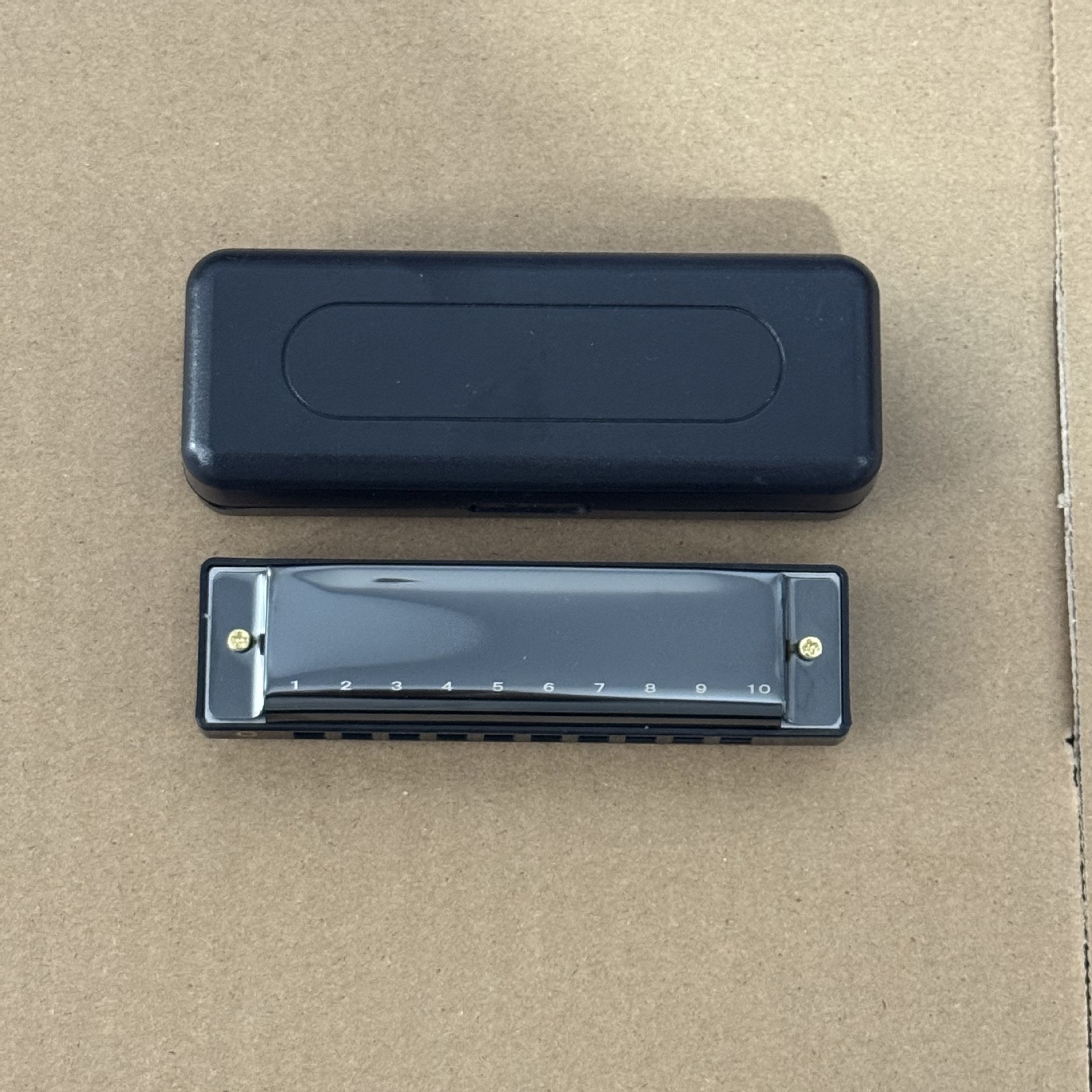 Manuel d'instructions en anglais noir non marqué à 10 trous (personnalisable)