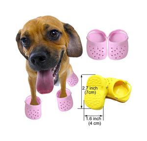 थोक हॉट सेलिंग लुभावनी नरम कुत्ते जूते रंगीन गर्मियों के जूते समायोज्य कुत्ते जूते - Product Image 5