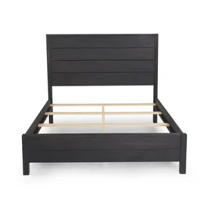 Cabecero de cama con plataforma de tamaño King/Queen clásico europeo sólido personalizado, juego de muebles de dormitorio de <span class=keywords><strong>Hotel</strong></span> con estilo, almacenamiento en el hogar - Product Image 2