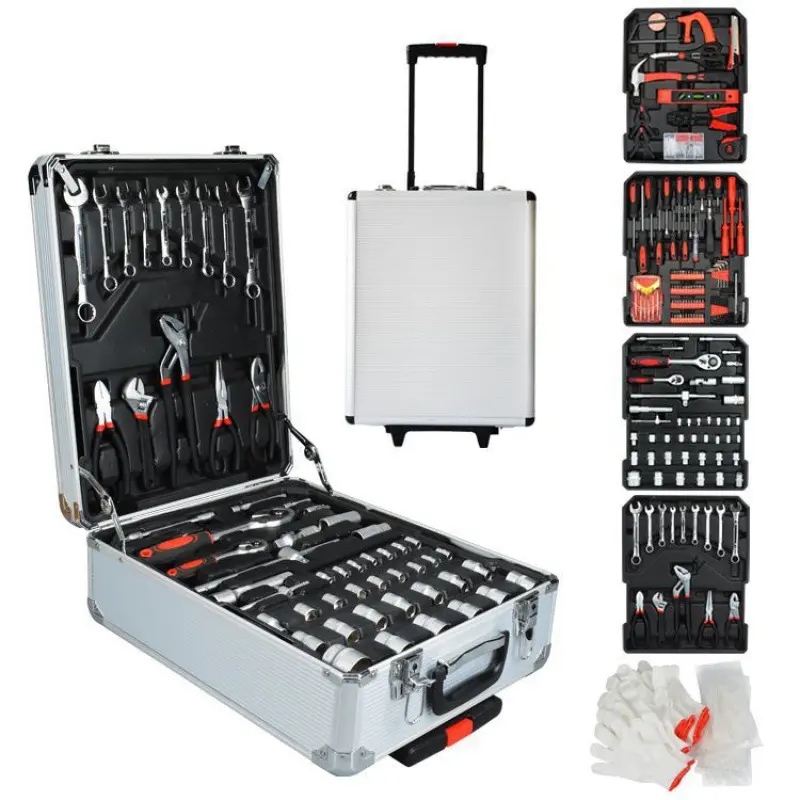 Factory Direct Sales of 186 Pieces of industrial-grade Auto Repair Tool Sets Household Tool Sets Hardware Tool Sets