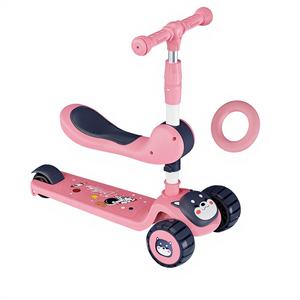 Trottinette à pédales pour enfants en gros, commerce extérieur, 3 roues, pliable, siège coulissant musical pour garçons et filles de 3 à 6 ans - Product Image 1