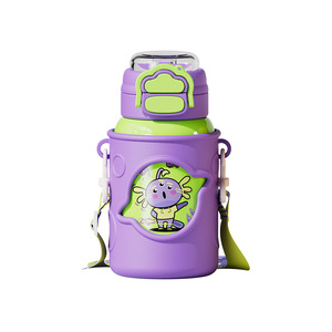 Tasse thermos en acier inoxydable 316 pour enfants avec lanière cadeau d'étudiant portable de dessin animé de gros <span class=keywords><strong>ventre</strong></span> pour les étudiants - Product Image 5