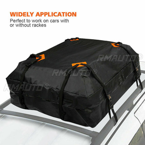 Bolsa de Carga Impermeable para Techo de Auto, 120x90x44cm, Portaequipajes, Bolsa de Almacenamiento Negra, para Viajes, SUV, Camioneta - Product Image 4